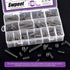 Swpeet 240Pcs Stainless Steel Compression Springs Assortment Kit, Mini Extension Springs for Shop Repairs
