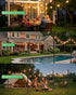1 Pack, 5-Prong LANDVOI Outdoor String Light Poles Heavy Duty String Light Poles for Outside with Base & Adjustable