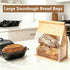 GOULIKFUL 100 Pack 12.2x10.6x6.1 Inches Packaging Extra Large Paper Bread Bags for Homemade Bread Sourdough Bags