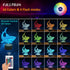 3D 16 FULLOSUN Shark Illusion Night Light Animal Touch Table Desk Lamp, with Remote Control Colors Optical USB LED