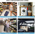 BELLPO Small Shopping Cart with Wheels, Rolling Shopping Bag, Collapsible Grocery Cart, Portable Foldable Shopping