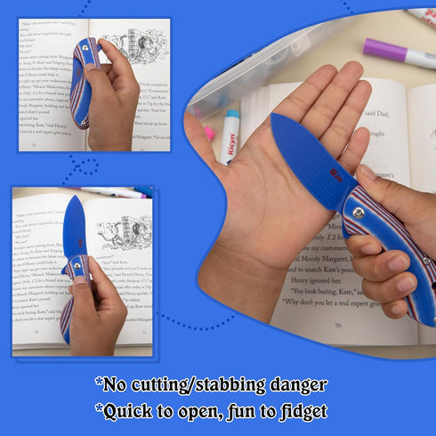 G10 JIN Starry Pocket Knife, Folding Knife DIY Making Kit, Safe Fidget Toy, Knives for Kids, Blade Handle, Boy Scout