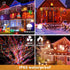Galavasen 2 Pack 112Ft 300LED 8 Extra-Long Solar Fairy Lights Outdoor Waterproof, Modes Color Changing Solar Powered