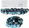 Cloud Wrist Rest Keyboard and Mouse Pad Set, Comfortable Wrist Rest for Gaming and Computer Use