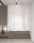 White/Gray Glossy Marble Contact Paper Wallpaper, 15.8"x78.7", Self Adhesive Thick Removable Vinyl for Kitchen