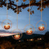 Solar Hanging Lanterns, Dragonfly Style Outdoor Chandelier, Waterproof Auto On/Off Solar Tea