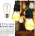 1W S14 Bulbs, 15-Pack Newhouse Lighting Outdoor Weatherproof LED Replacement String Light Standard Base