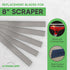 KP Operating Supply 8" 5 -Pack Replacement Floor Scraper Blades - Angled Demolition Scraper Blades for Efficient