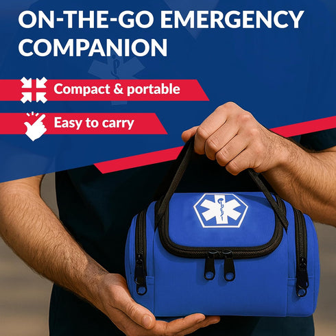 10.5" 5" 8" Dixie EMS Dixigear Empty First Responder II Bag x x - Blue