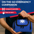 10.5" 5" 8" Dixie EMS Dixigear Empty First Responder II Bag x x - Blue