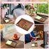 Inspirational Wooden Sticky Note Holder & Pen Holder | 6.5" x 4.7" Positive Vibes Pad Dispenser for Desk Gifts