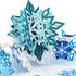 Paper Love 3D Snowflakes Pop Up Card - Gift for Winter, Christmas, 5" x 7" Cover with Envelope and Note Tag