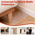 -2 Couch Wall Stopper Pcs Adjustable Clear Wall Spacer, Anti-Slip Furniture Protectors for Bed, Sofa, Table, Fire