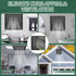 TIHCXNY 2 Pack 10" 10"Inch) (Black x Gable Vents, Aluminum Walls, Lofts, Garages etc with Screened Metal Shed Vents