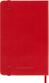 Moleskine Classic Notebook, Pocket Hard Cover (3.5" x 5.5"), Scarlet Red, 192 Pages, Ruled/Lined