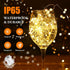 4-Pack 132FT 400LED 8 White(33ftx4) Fairy Lights Battery Operated with Timer&Remote, Waterproof Twinkle Lights Indoor