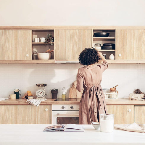 Heroad Brand 197 x17.7 Wood Wallpaper Peel and Stick Wallpaper Removable Wallpaper Contact Paper for Cabinets by Heroad