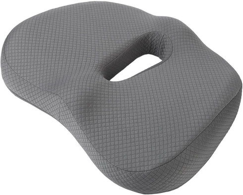 CLZothique Tailbone Orthopedic Donut Pillow, Memory Foam Donut Seat Cushion with Ring Design and Front Groove
