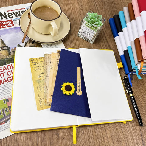 Notebook Journal - College Ruled Lined A5, 160 Pages, Hard Cover for Work Office School