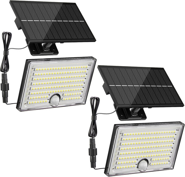 Mini Solar Lights Outdoor with Motion Sensor, 170-LED Solar Flood Lights Outdoor
