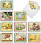The Best Card Company 20 Vintage Easter Cards with Envelopes - 4 x 5.12 Inch Retro Boxed Note Cards (10 Designs, 2 Each)