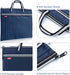 M&G Zipper Pouch with Handle - 12x15 in Large Pocket File Bag, Double-Layer Large Capacity Waterproof, A4 Foldable