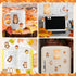 Fall Give Thanks Sticky Notes Set, 550 Sheets Thanksgiving Self-Stick Notes, Cute Woodland Animal Memo Pads for Students