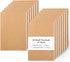feela 15 Pack A5 Kraft Notebooks, 60 Lined Blank Pages, Soft Cover Travel Journal for Women Girls Students
