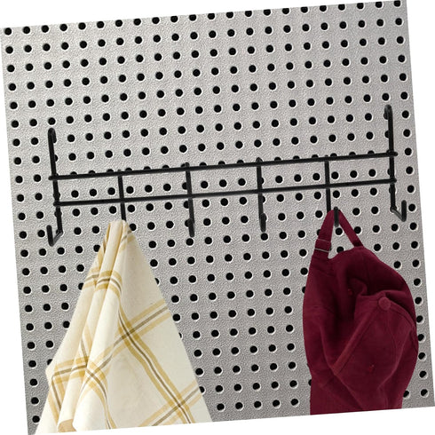 Cabilock Wall Mounted Metal Tool Hooks Organizer Sturdy Garage Storage Rack with Hooks for Garden Tools Workbench Shed