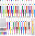 Vellibring 150 Pcs DIY Beadable Pen Kit Multicolor Bulk Ballpoint DIY Crafting Pens