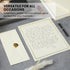 Set 48 8.5x11 Inch 24 Premium Letter Writing Stationery with Envelopes Sheets of Ecru Paper with Gold Border & Writing