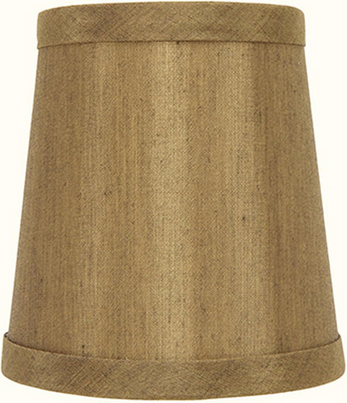 Upgradelights Bronze Silk 4 Inch Mini Clip On Chandelier Lamp Shade 2.5x4x4