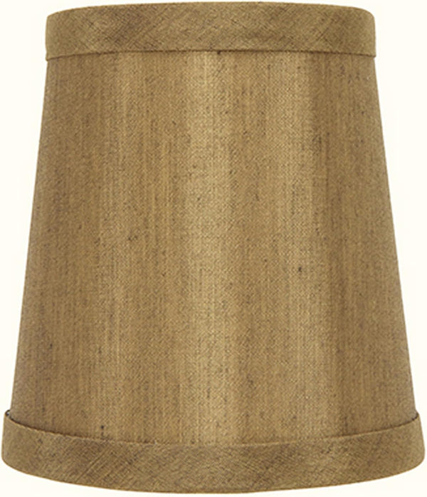 Upgradelights Bronze Silk 4 Inch Mini Clip On Chandelier Lamp Shade 2.5x4x4
