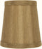 Upgradelights Bronze Silk 4 Inch Mini Clip On Chandelier Lamp Shade 2.5x4x4