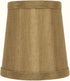 Upgradelights Bronze Silk 4 Inch Mini Clip On Chandelier Lamp Shade 2.5x4x4