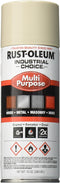 Rust-Oleum 1672830 1600 System Multi-Purpose Enamel Spray Paint, 12-Ounce, Almond