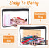Outus 8 Pcs Clear Zipper Pouches, PVC Makeup Pouch Envelopes for Document File Organization, Office Supplies
