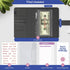 A6 SOUL MAMA Zodiac Budget Binder with Cash Envelopes For Budgeting Black Sagittarius Binder, Money Organizer for Cash