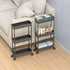 Sooyee 3 Tier Rolling Cart with Wheels, Slim Storage Organizer for Office, Bathroom, Kitchen, and Laundry Room, Black