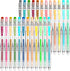 Retractable Gel Pens - 24 Colors Cute Pen Set for Adult Coloring, Art and School Supplies