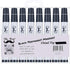 Mr. Pen Thick Black Permanent Markers, 8 Pack with Chisel Tip
