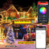 66FT 200 iBaycon Smart Color Changing Christmas Lights, LED RGB Christmas Tree Lights Remote & App Controlled String