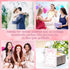 Zyoge 20 20 -04 Pink Bow Thank You Cards Fill in the Blank with Envelopes for Kids, Pink Flower Thank You Notes