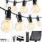 Brightown Solar String Lights Outdoor Waterproof with Remote Cable Ties and Hooks,