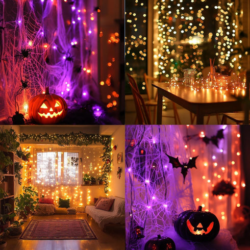66 200 TW SHINE Color Changing Christmas Lights, FT LED Warm White and RGB Halloween Lights with Remote Waterproof