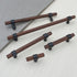 3" Walnut Wood Cabinet Pull Handle Black Drawer Knob Pulls for Kitchen