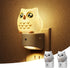 L LOHAS LED Night Light for Kids, 3D Owl Night Light Plug