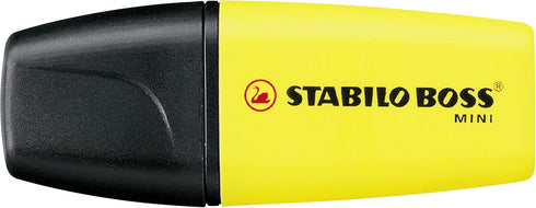 STABILO BOSS Mini Highlighter, 5-Color Set, Yellow, Orange, Pink, Green, Blue
