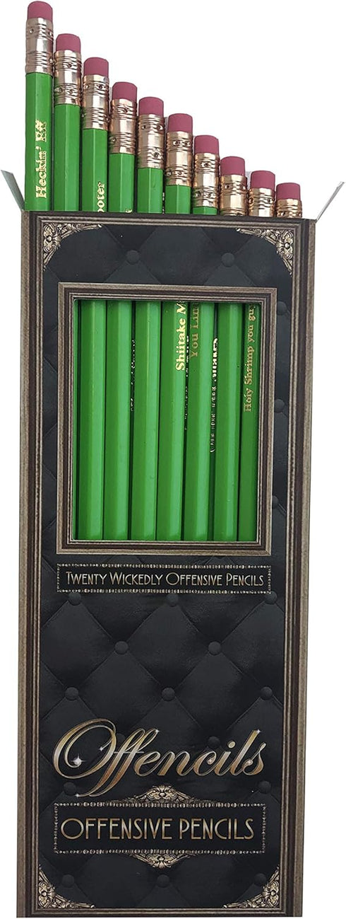 Offensive Profanity Funny Curse Pencils, Naughty Words, Offensive Pencils