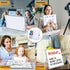 Small Dry Erase White Board, Magnetic Desktop Whiteboard with Stand, Mini Easel Double Sided for Kids Drawing
